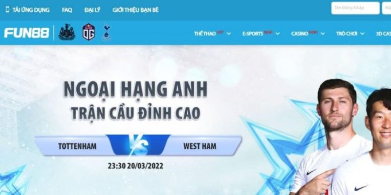 Fun88 đang cung cấp 2 sảnh chơi chính là TF E-Sports và FUN88 E-Sports